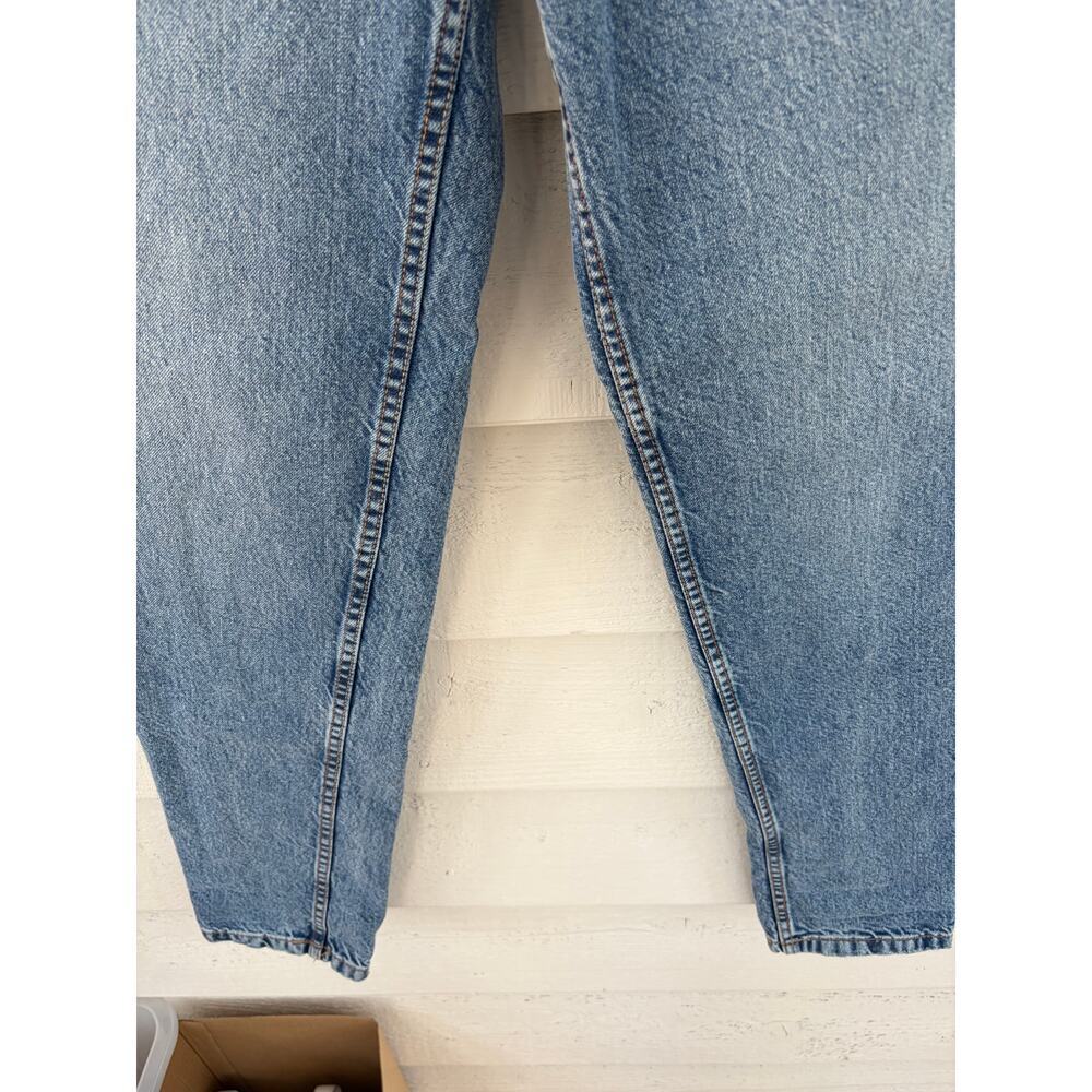ASOS Design 25x34 High Rise Mom Jeans Vintage Wash Straight Leg Denim - Picture 9 of 9